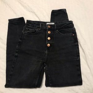 High-rise skinny jeans